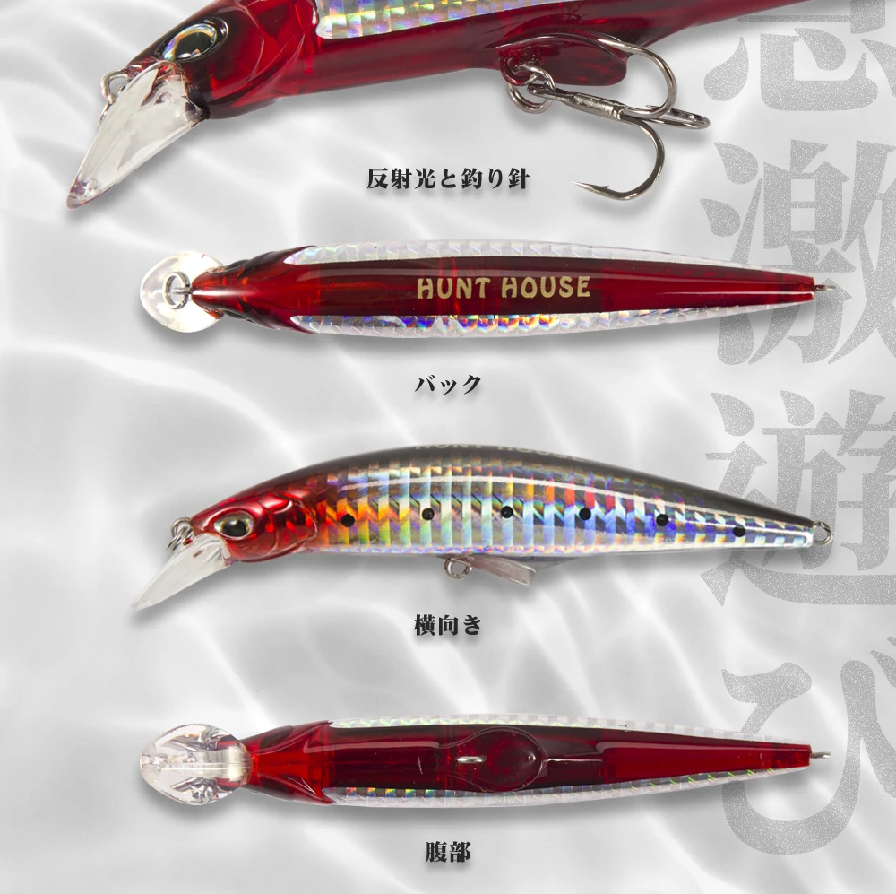 Hunthouse Original G-control Minnow Wobbler Angelköder Sinking Langsam Harter Köder 95mm 120mm Salzwasser Für Forelle Bass Fischgerät – Detail 9