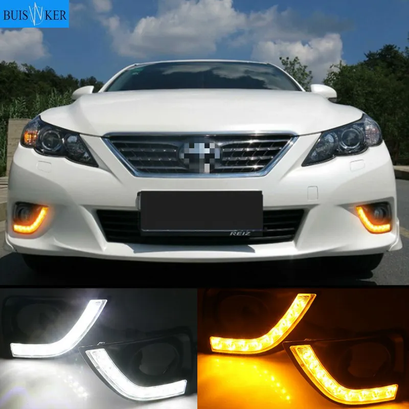 

2pcs For Toyota MARK X REIZ 2011~13, top qualityLED drl daytime running light with dimmer function