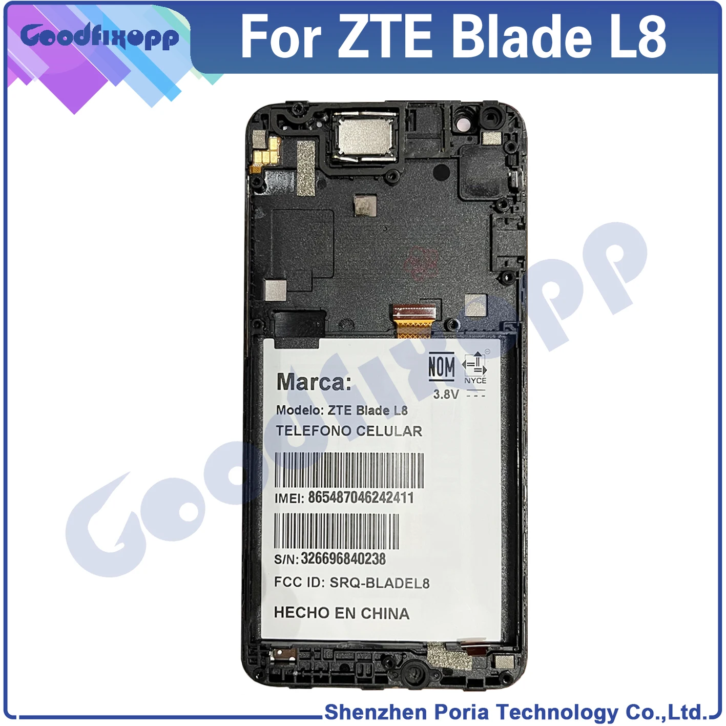 100% High Quality Testing For ZTE Blade L8 LCD Display Touch Screen Digitizer Assembly