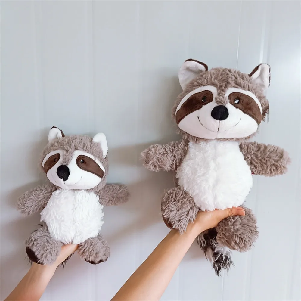 Juguete de peluche de mapache Kawaii para niñas y niños, muñeco de mapache suave de 55cm, almohada, regalo de cumpleaños