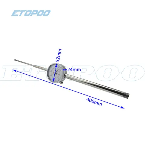 대형 다이얼 표시기 0-100mm 0.01mm, 흰색 다이얼 0-100mm/0-50mm 읽기 대형 표시기 레벨 게이지 측정 도구