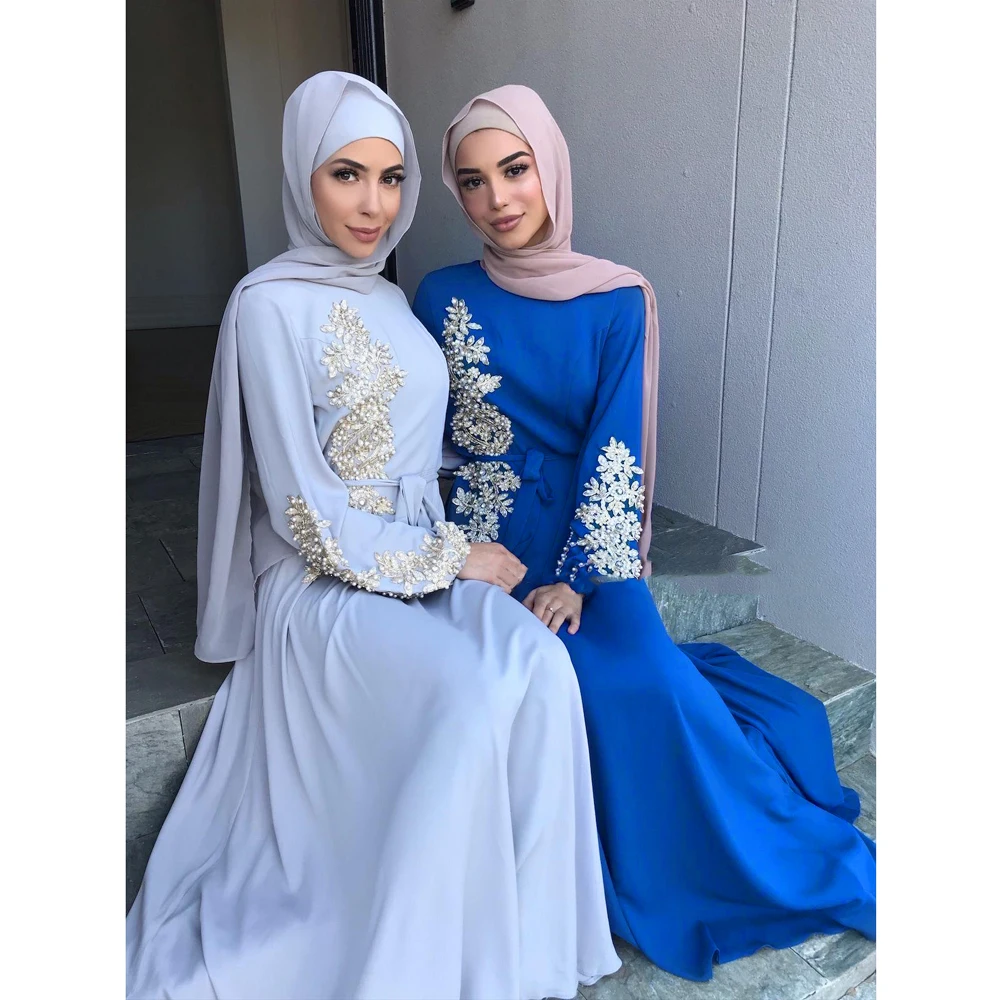 Ramadan Kaftan Dubai Abaya Kalkoen Moslim Vrouwen Hijab Jurk Islam Kaftan Marocain Jurken Vestidos Eid Mubarak Robe Femme Abayas