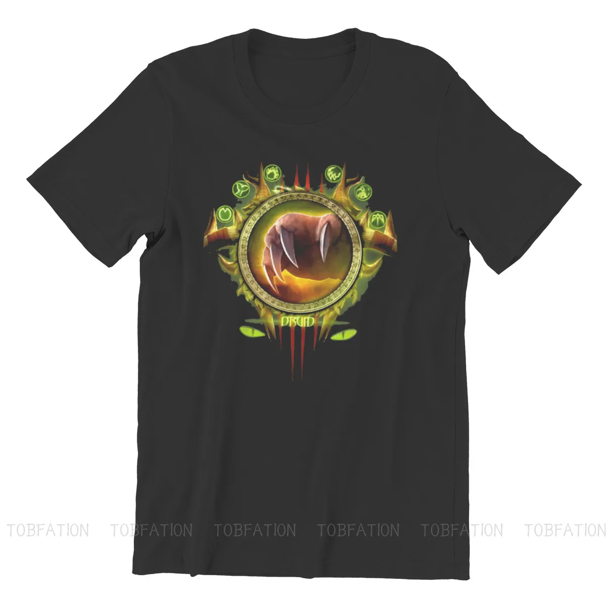 Druid Gamer Gaming Graphic TShirt World of Warcraft Printing Tops Casual T Shirt Men Tee Gift Clothes