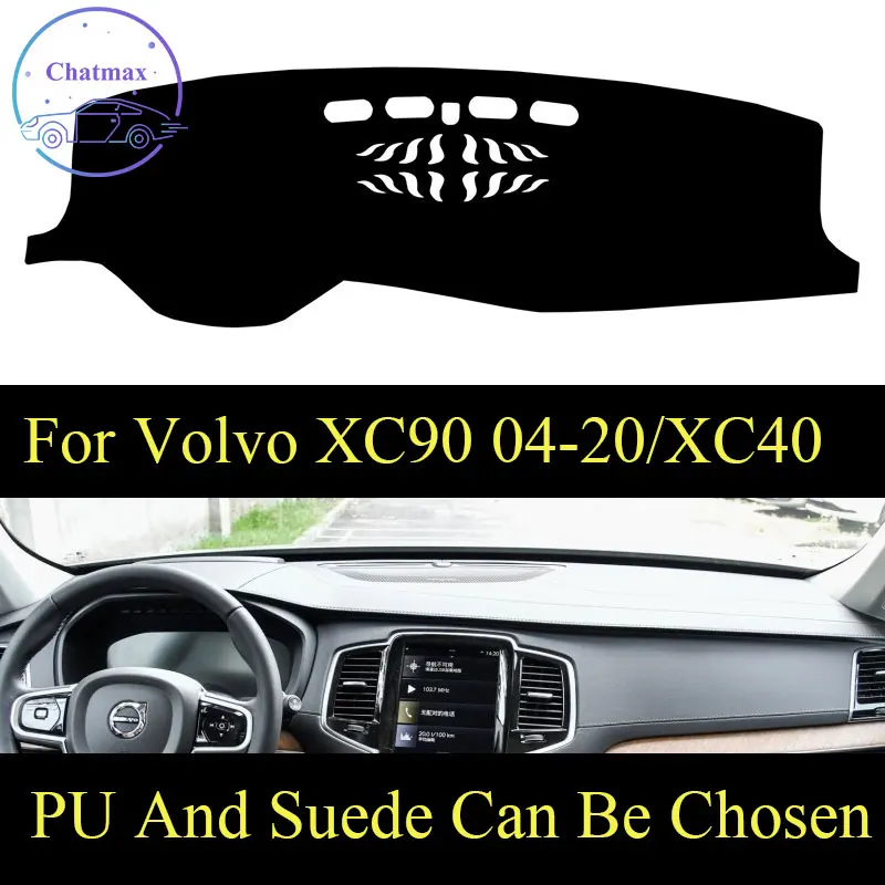 

Дозатора могут варьироваться в зависимости от марки "Volvo XC90 2004-2020/XC40 приборной панели консоли крышка из искусственной кожи замшевые протектор солнцезащитный козырек Pad