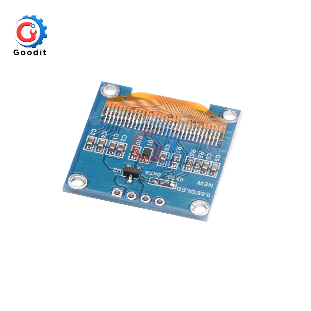 Original 0.96 inch IIC Serial 4Pin White/Blue/Yellow-blue OLED Display Module 128X64 12864 LCD Screen Board for Arduino SSD1315