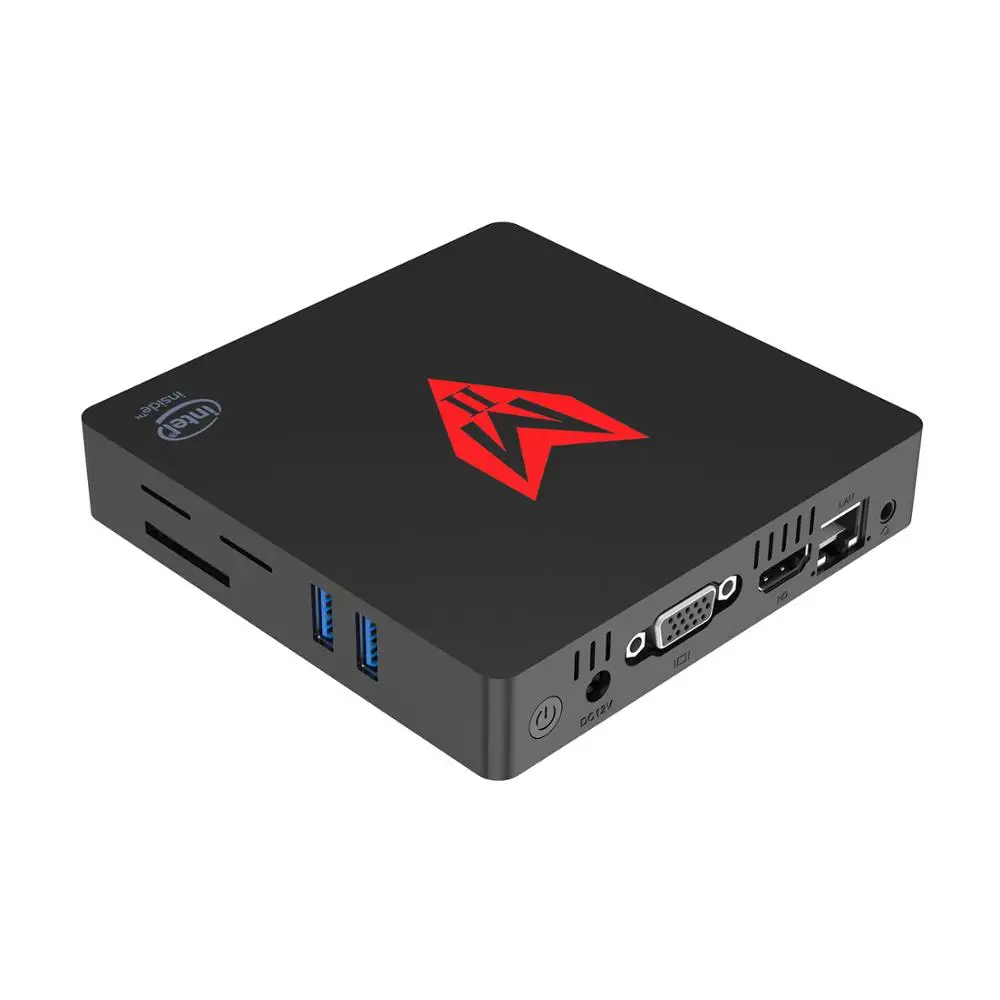 พอร์ต Lan Dual Nano Pc กล่อง Fanless Mini Pc Dc 12V Linux ขนาดเล็ก Micro คอมพิวเตอร์