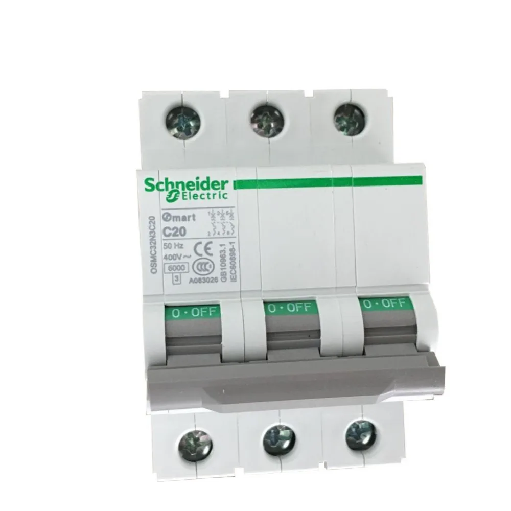 

China Export Type D 3P 40A 50A 63A Miniature Circuit Breaker ac quality switch 400VAC 50HZ 6KA DIN rail mounting