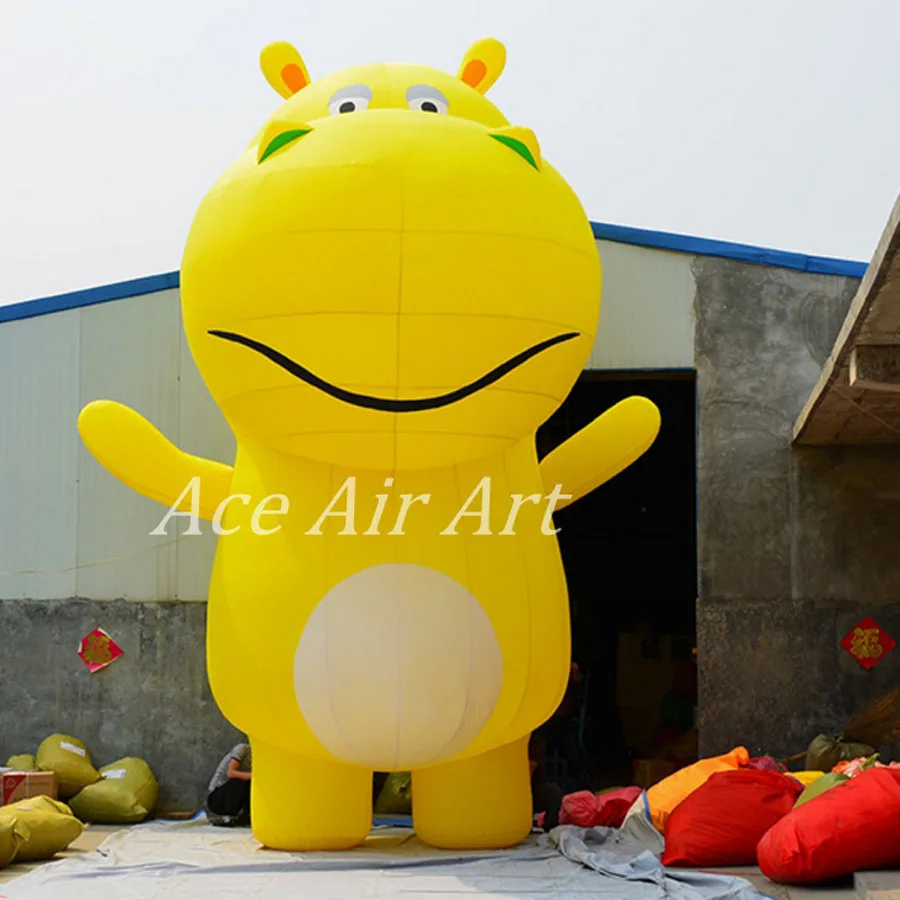 

Advertising inflatable animals model giant inflatabale hippo cartoon replica for Events