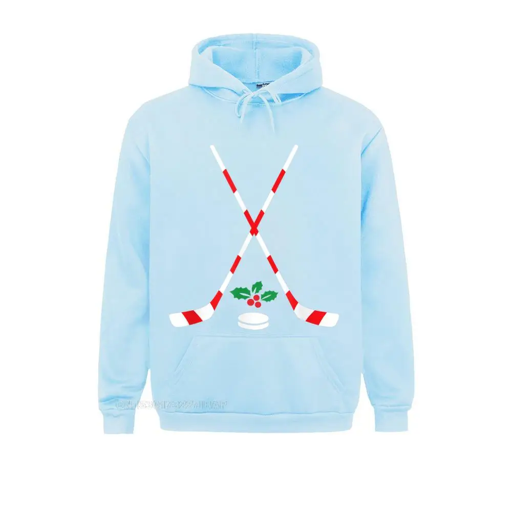 Ice Hockey Christmas Candy Cane Hockey Hockey Hooded Pullover Geek Sweatshirts Autumn Hoodies For Funny Hip Hop Sweatshirts