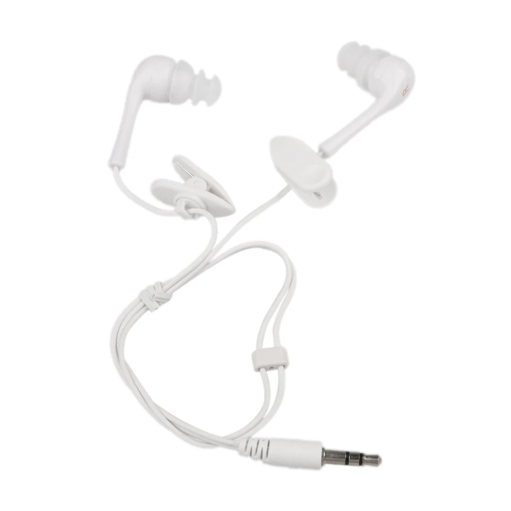 Waterproof Swimming Diving w/ Swivel Clip Earphone for MP3 iPod Music Player