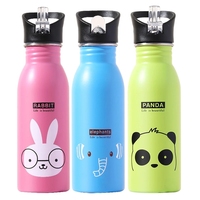 500ml Children Stainless Steel Sports Water Bottles Portable Outdoor Cycling Camping Bicycle Bike Kettle