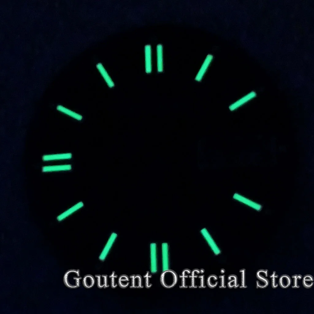 7 Types 29mm Sterile Green/Yellow/Red Watch Dial For Mens Watch Green Luminous Fit For NH36 NH36A Movement