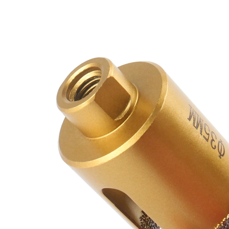 6-65mm 1PC M10 Thread Shank Dry Vacuum Brazed Diamond Drilling Core Bit For Drilling on Ceramic Tile Hole Saw Granite Marble
