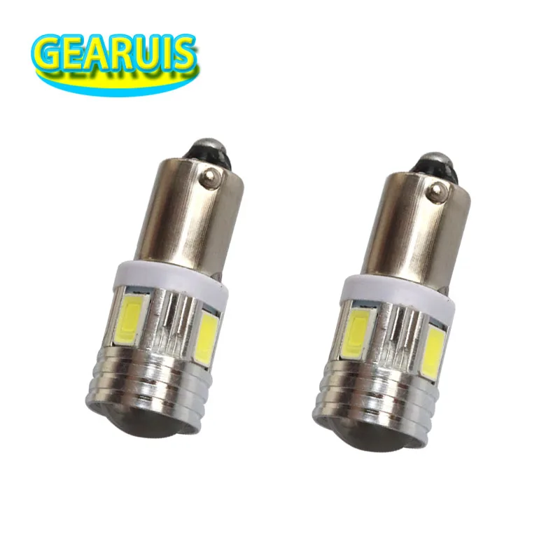 100X T4W H6W BA9S 6 SMD 5630 5730 LED Canbus lamps Error Free Car LED bulbs interior Lights Car Light Source parking 12V White