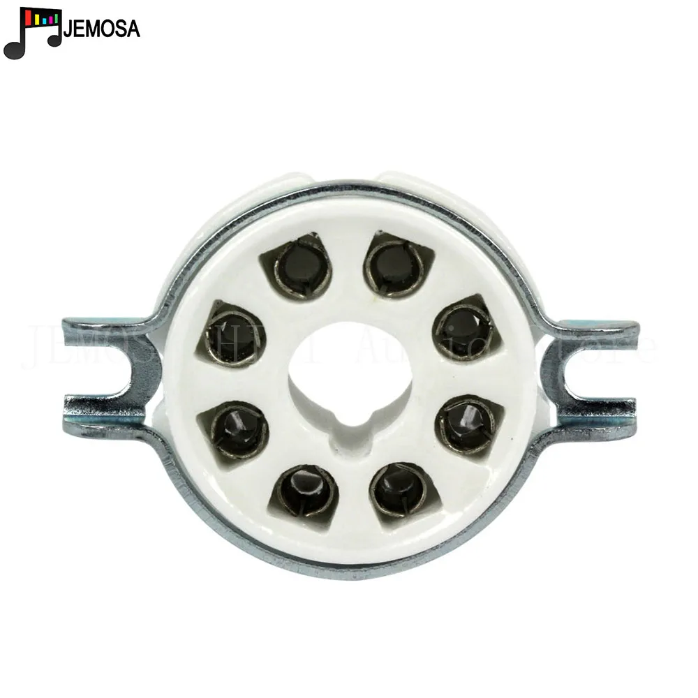 Ceramic K8A 8pin Tube Socket GZC8-Y-1 For KT66 KT88 6SL7 6SN7 5AR4 5U4G 6L6 6V6 GZ34 6N8P 6N9P Vacuum Tube Amplifier