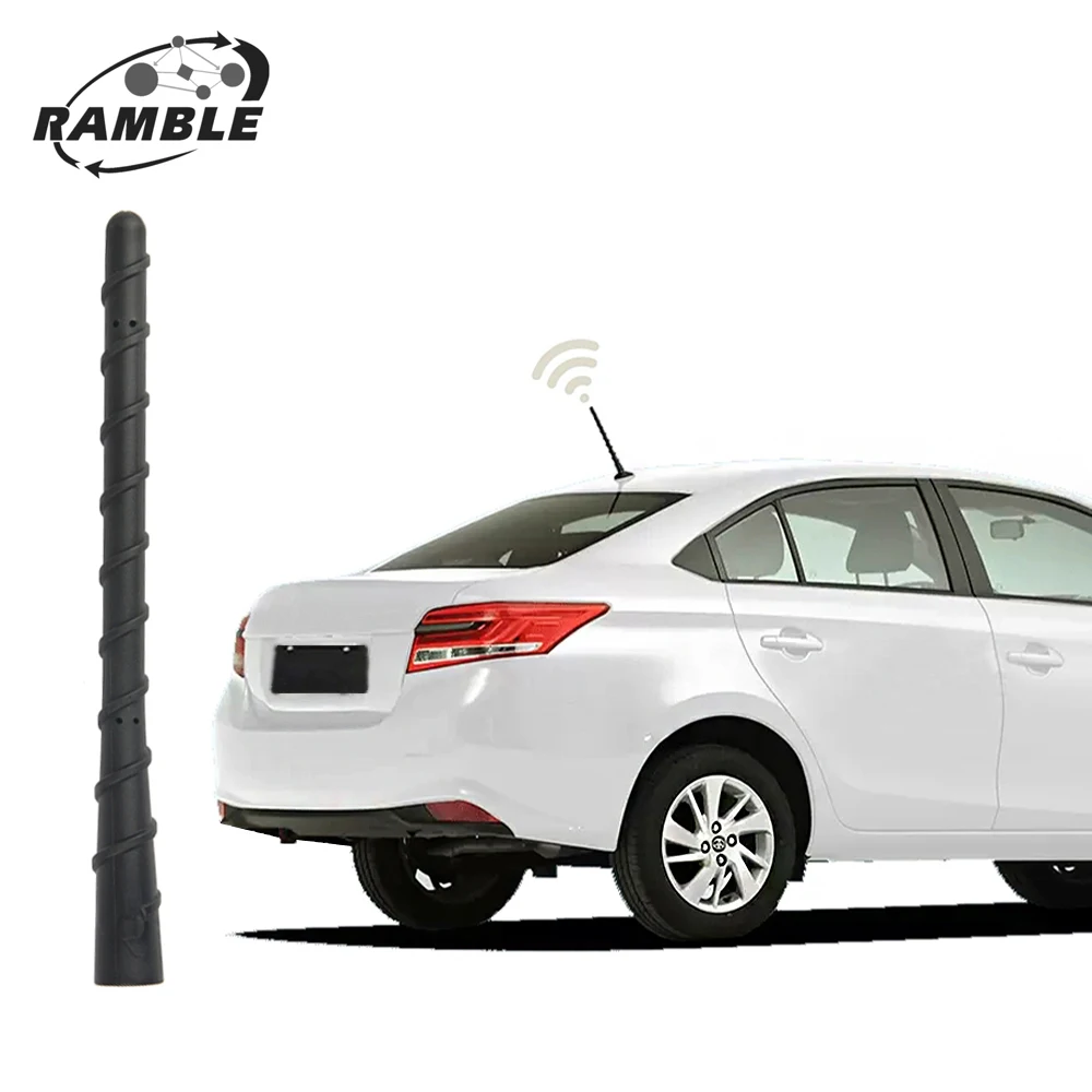 Ramble 7 inch Black Short Auto Antenna Signal To Car FM Radio Receiver fm Antena External Parts Car Stickers For Nissan Versa