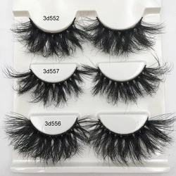 Fluffy Lashes 100% 3d Mink Lashes Dramatic Soft Volume Natural Eyelashes 10mm-20mm Eyelash Extension Wholesale Mink Eyelashes