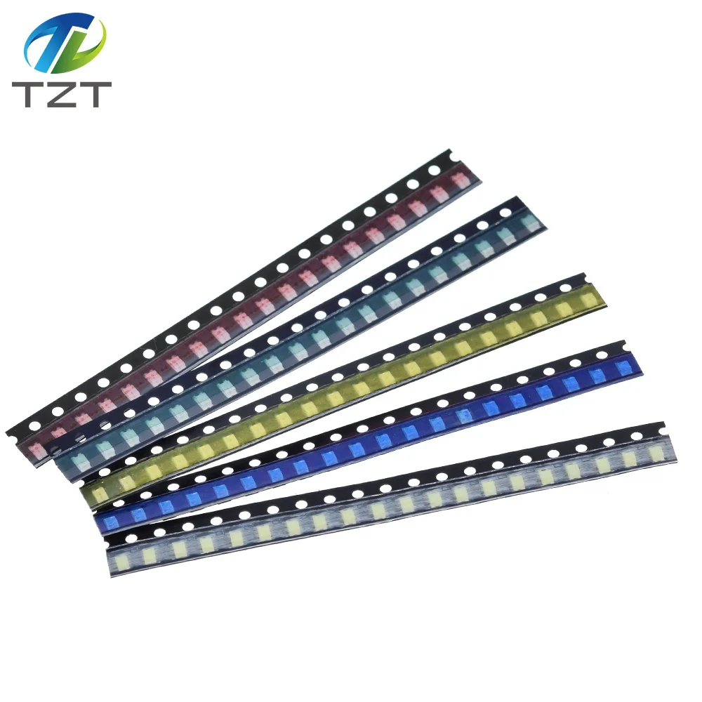 100 stücke = 5 farben x 20 stücke 5730/5050 /1210 /1206 /0805 /0603 LED Diode Sortiment SMD LED Diode Kit grün ROT Weiß Blau Gelb 5630 – Detail 13