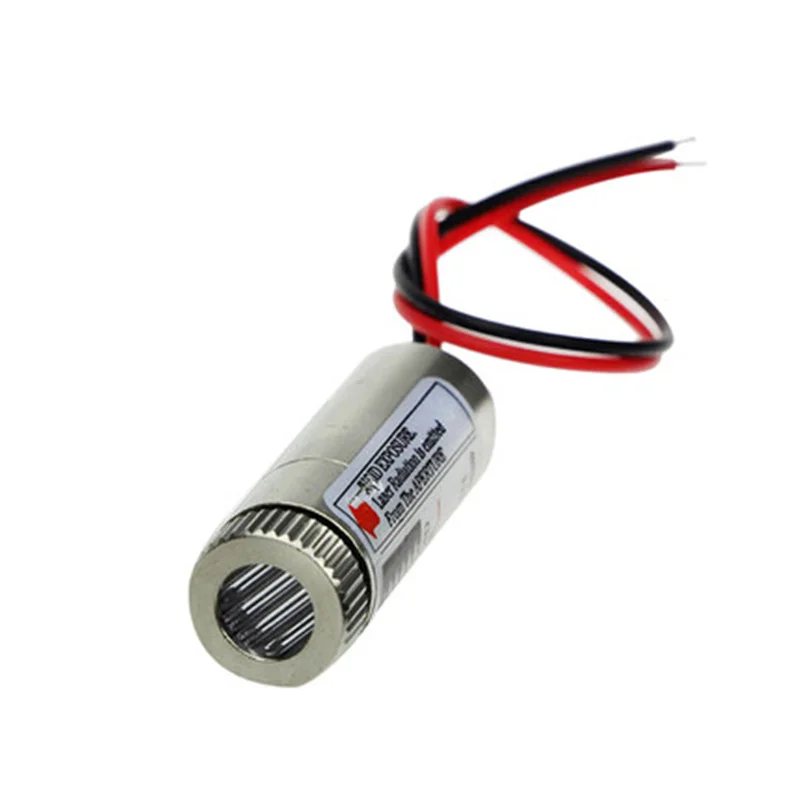 650nm 5mW Adjustable Laser Head Red Point / Line / Cross Laser Module Head Glass Lens Focusable Industrial Class 3V 5V