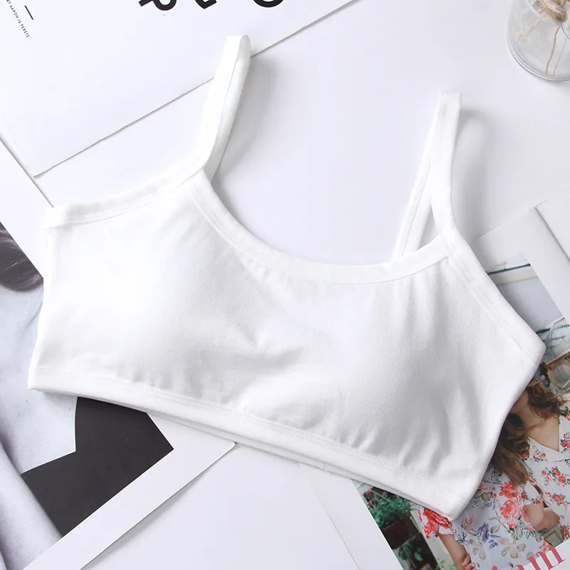 Teenage Girl Bra Seamless Bralette Full Cup Cotton Underwear Sleep Bra Tube Top Teenage Girl Lingerie training bras for girls