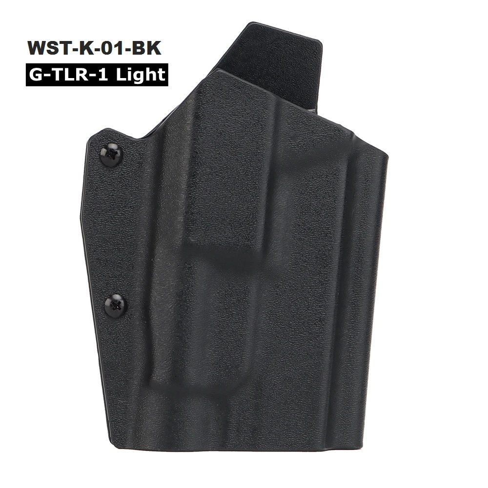 IWB KYDEX Holster Glock 17/19/19x/45 Gun Holster Right Hand Inside Waistband Concealed Carry TLR-1 Light Pitol Holster Case