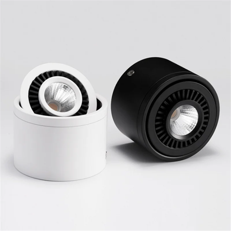 New 360 degree Rotating COB LED Downlight 7W 12W 20W Spot Led Light Surface Mounted COB Led Ceiling Lamp