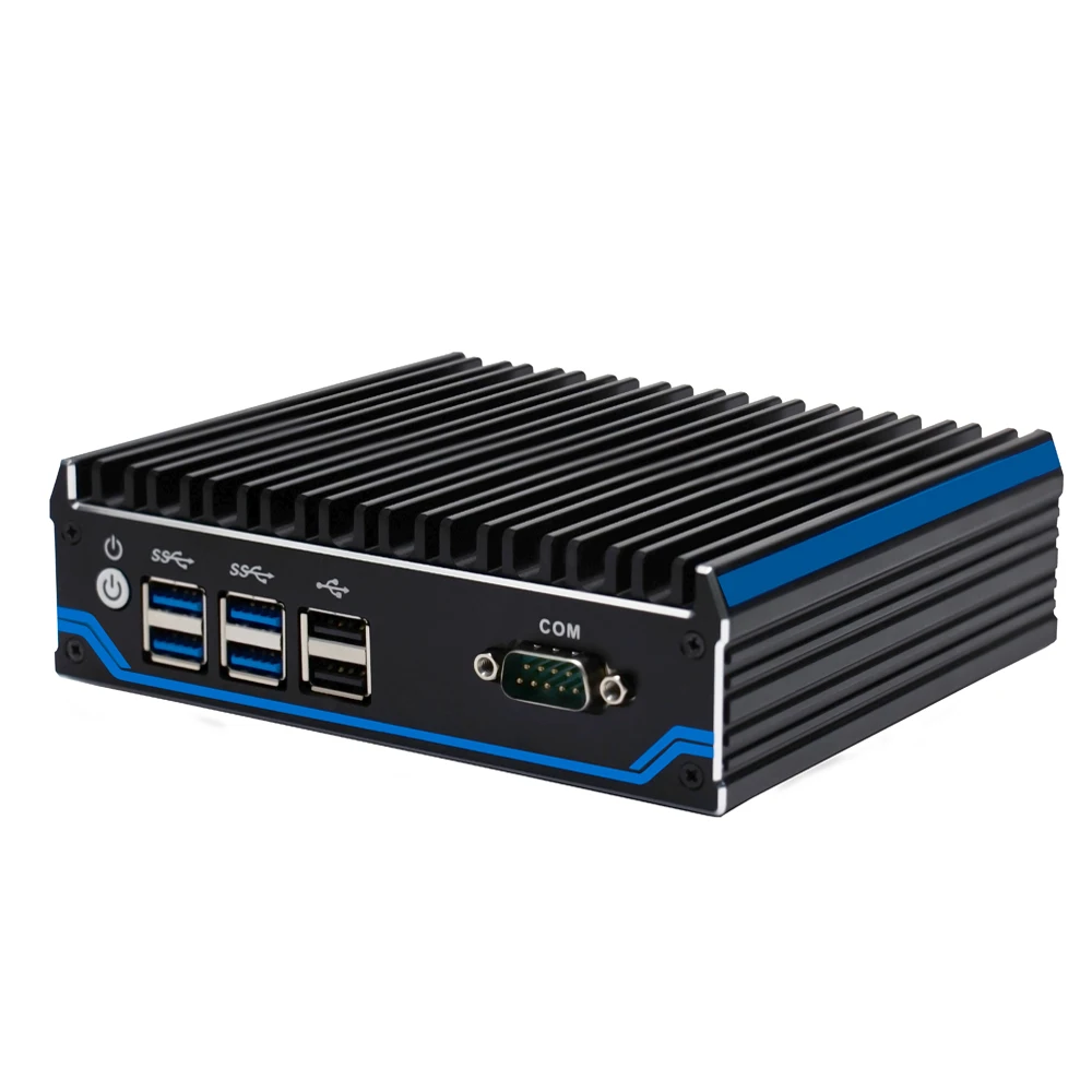 Pfsense J4125 Quad Core Mini Máy Tính 2 * Intel I211-AT LAN AES-NI Router Tường Lửa Ba Màn Hình Hiển Thị Kép DP 1 * HDMI Máy Tính Win10