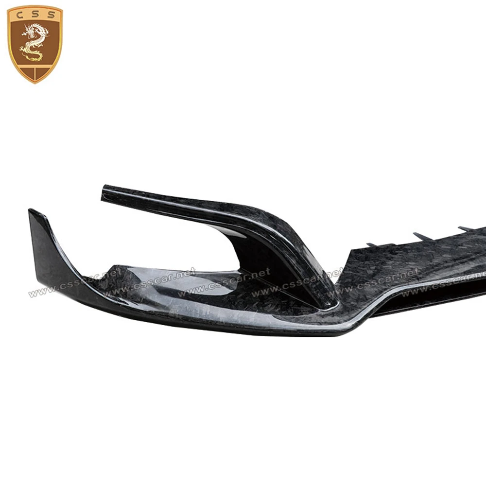 CSSCAR Full Carbon Fiber S63 Front Diffuser Lip for New Benz S Class Upgrade MS Style Early  Carbon Fiber Car Front Spoiler