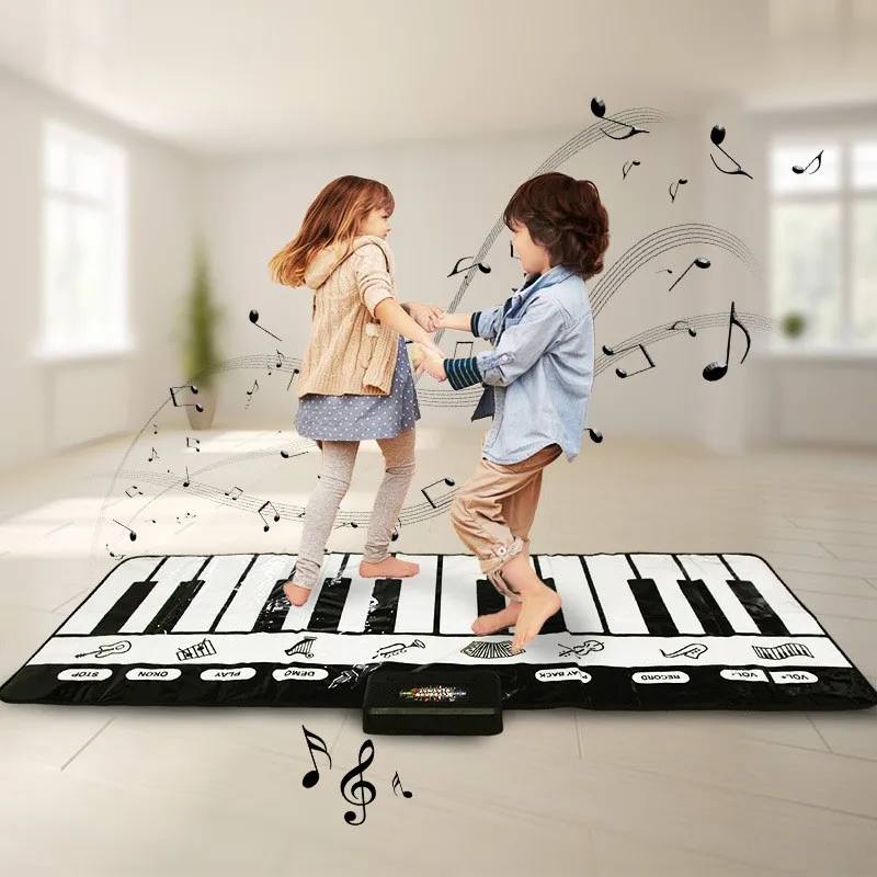 

180x72cm 24 Keys Multifunction Musical Piano Mat Keyboard Baby Play Mat Rug Montessori Toys Educational Toys for Kids Gifts