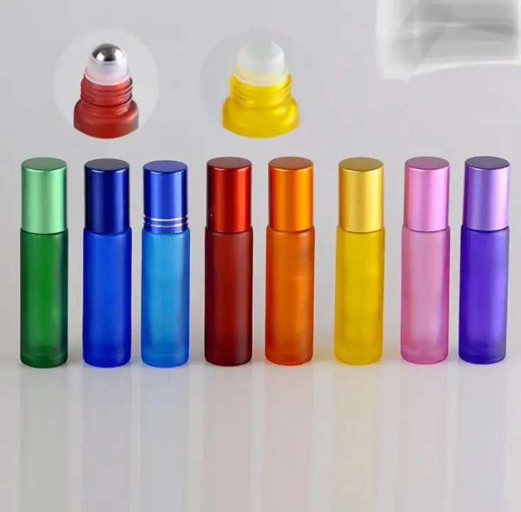 

200 x 10ml Dull Polish Perfume Glass Bottle Roll-on Containers 10cc Empty Glass Roll- on Packaging SN569