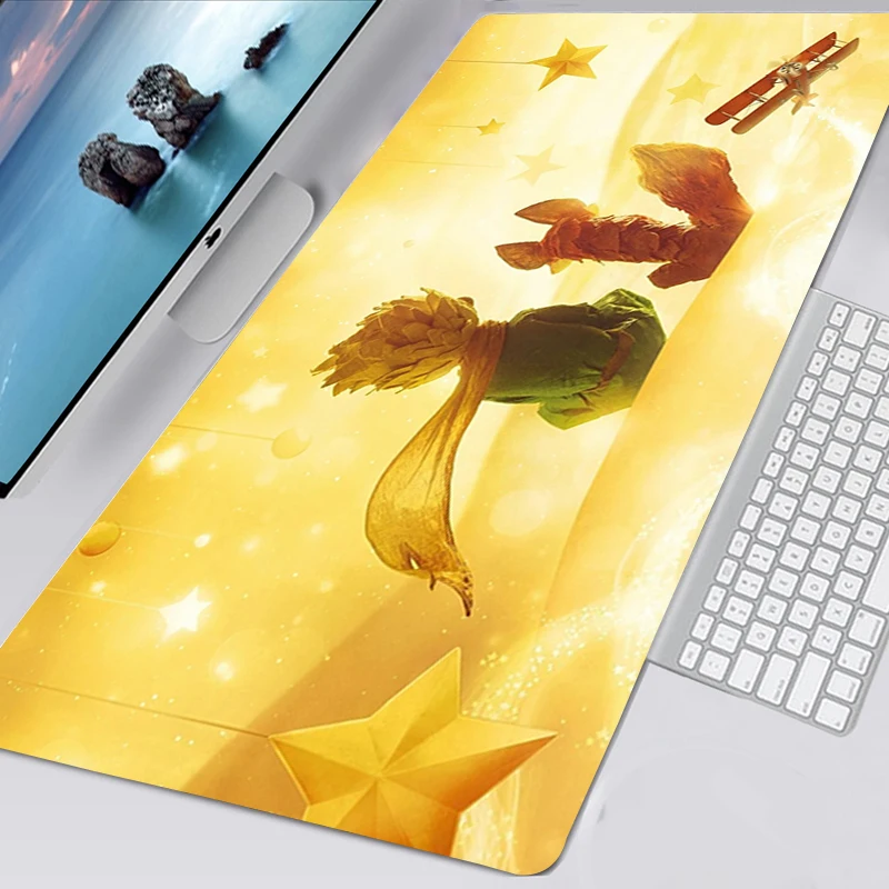 Alas Mouse The Little Prince And The Fox Kawaii Gaming Octagores Mouse Pad Antiselip Ukuran Besar Octagepad Deskmat Tappetino Mouse