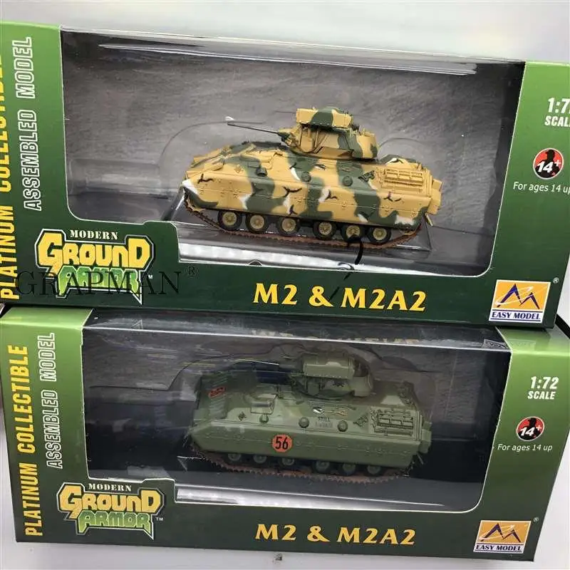 1/72 US M2&M2A2 Tank USA Army Tank Platinum Collectible Assembled Model Finished Model Easymodel Toy