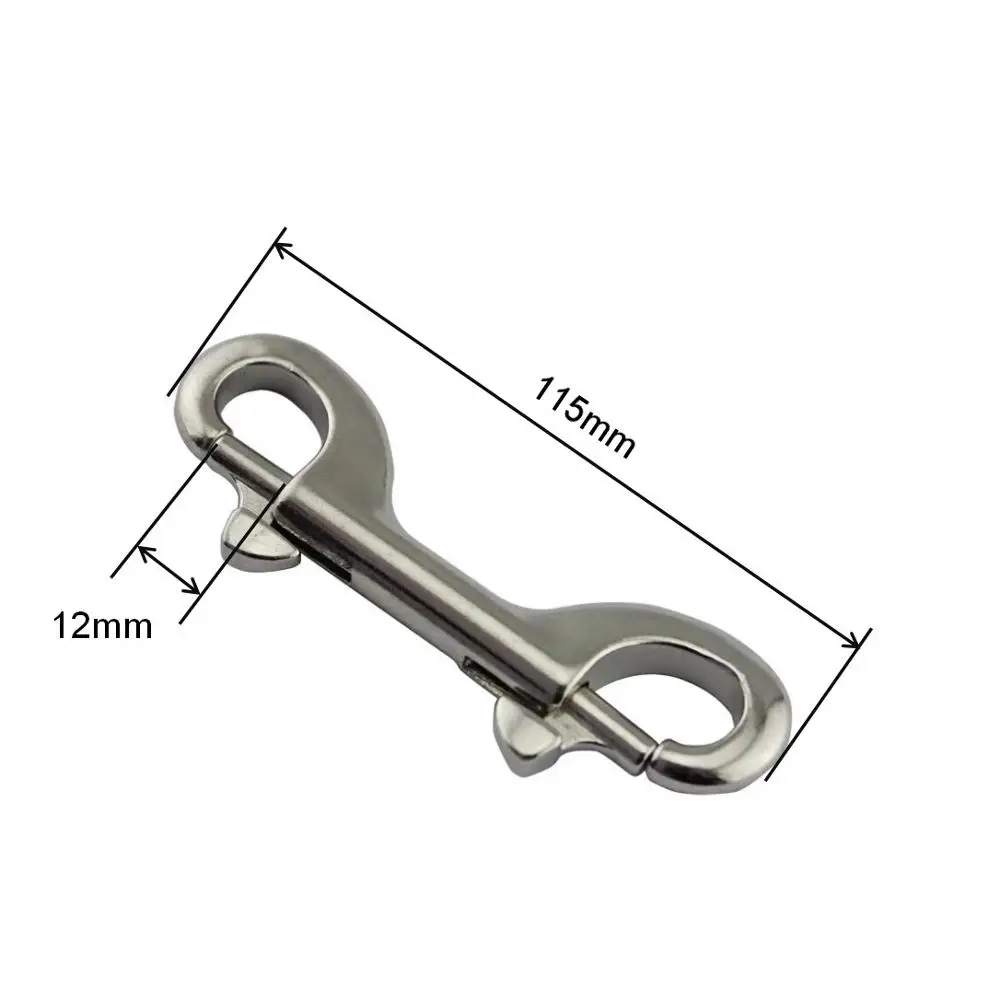 Imagem -03 - Double Ended Snap Hook Heavy Duty para Mergulho Marinha 90 mm 100 mm 115 mm 10 Pcs Aço Inoxidável 316