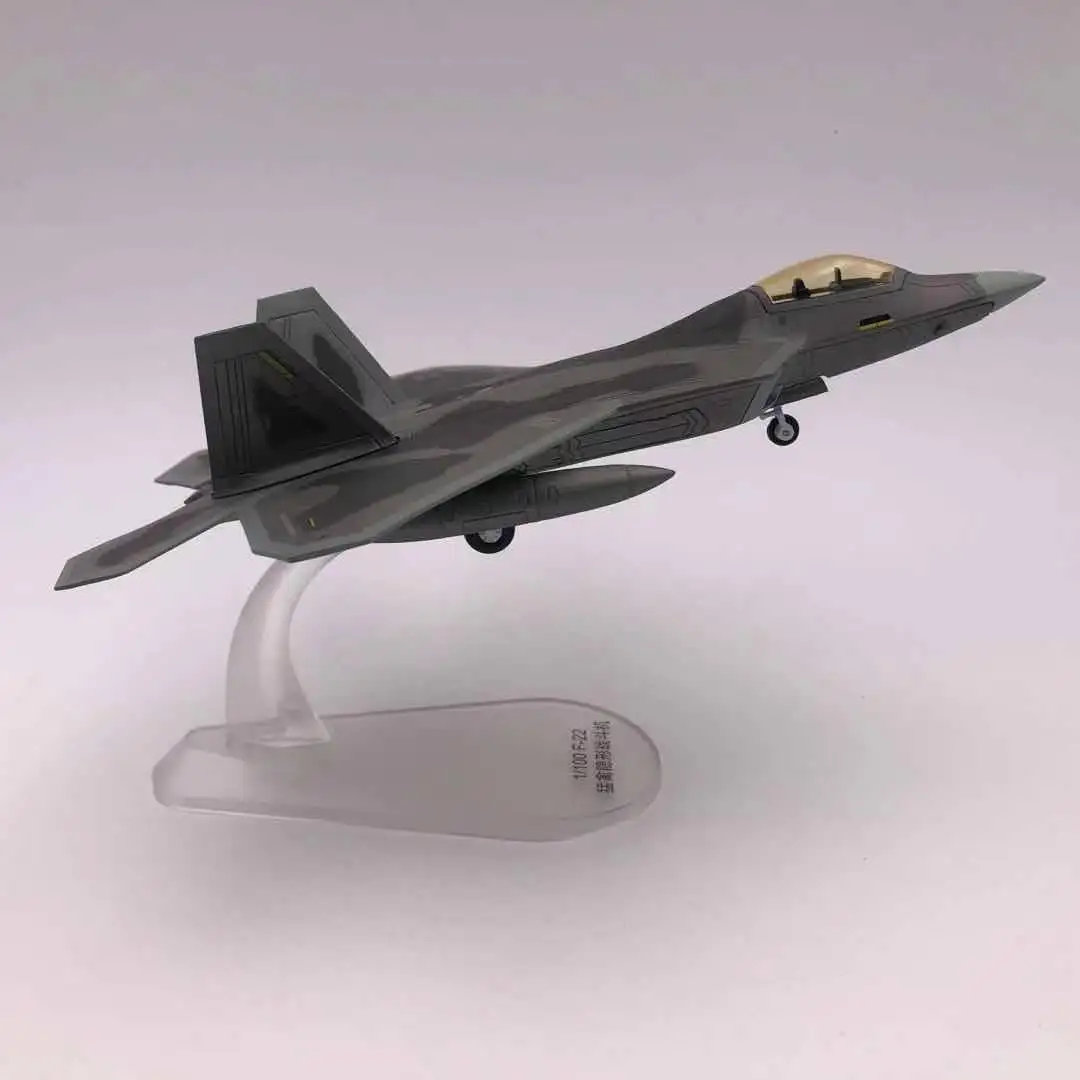 Wltk USAF F-22 Raptor Stealth Air Superiority Fighter 1/100 Diecast Model