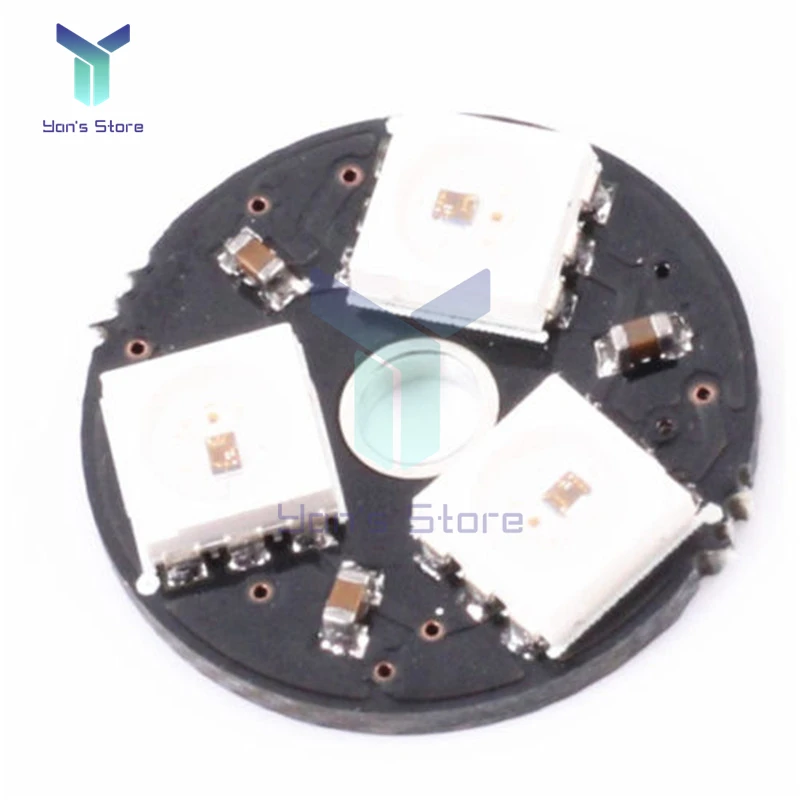 RGB LED Ring 3 Bits LED WS2812 5050 RGB LED Ring Lamp Light with Integrated Drivers For Arduino LED Verlichting