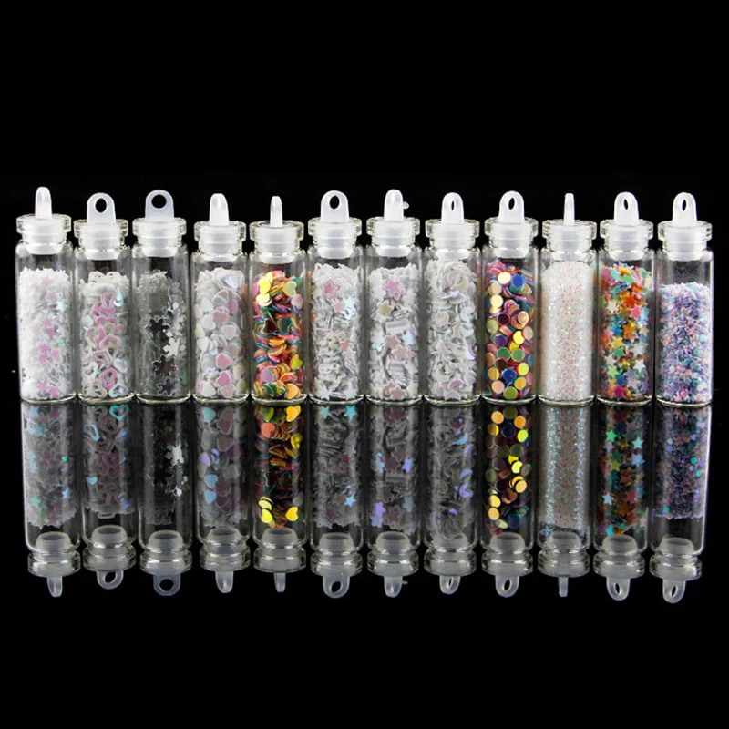 12 Fles Hars Filler Glitter Vlokken Pailletten Resin Glitter Poeder Set Kit Klei Vullen Epoxyhars Siliconen Mal Maken Diy