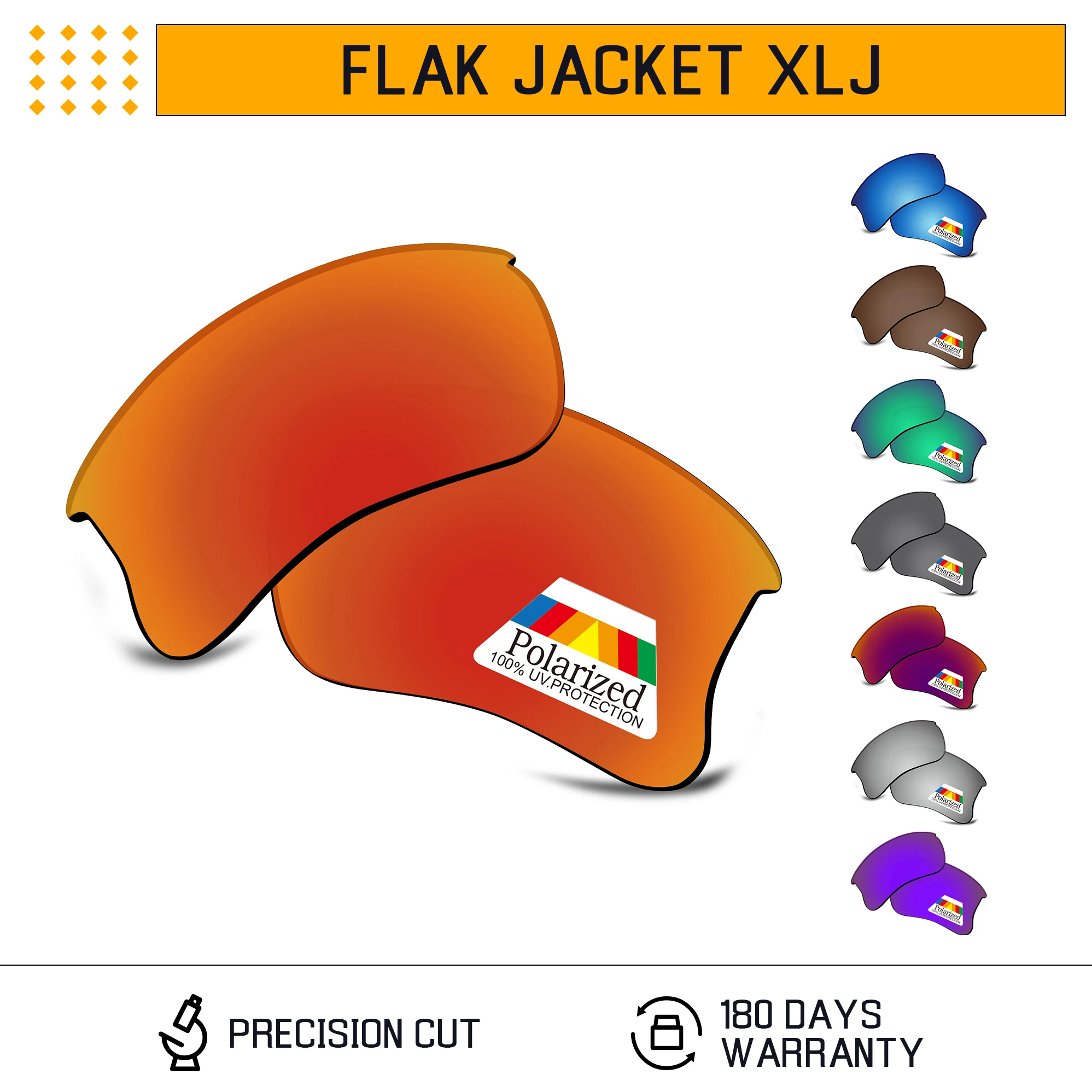 Bwake polarisierte Ersatz gläser für-oakley flak jacke xlj, flak jacke xlj asian fit sonnenbrille rahmen-mehrere optionen