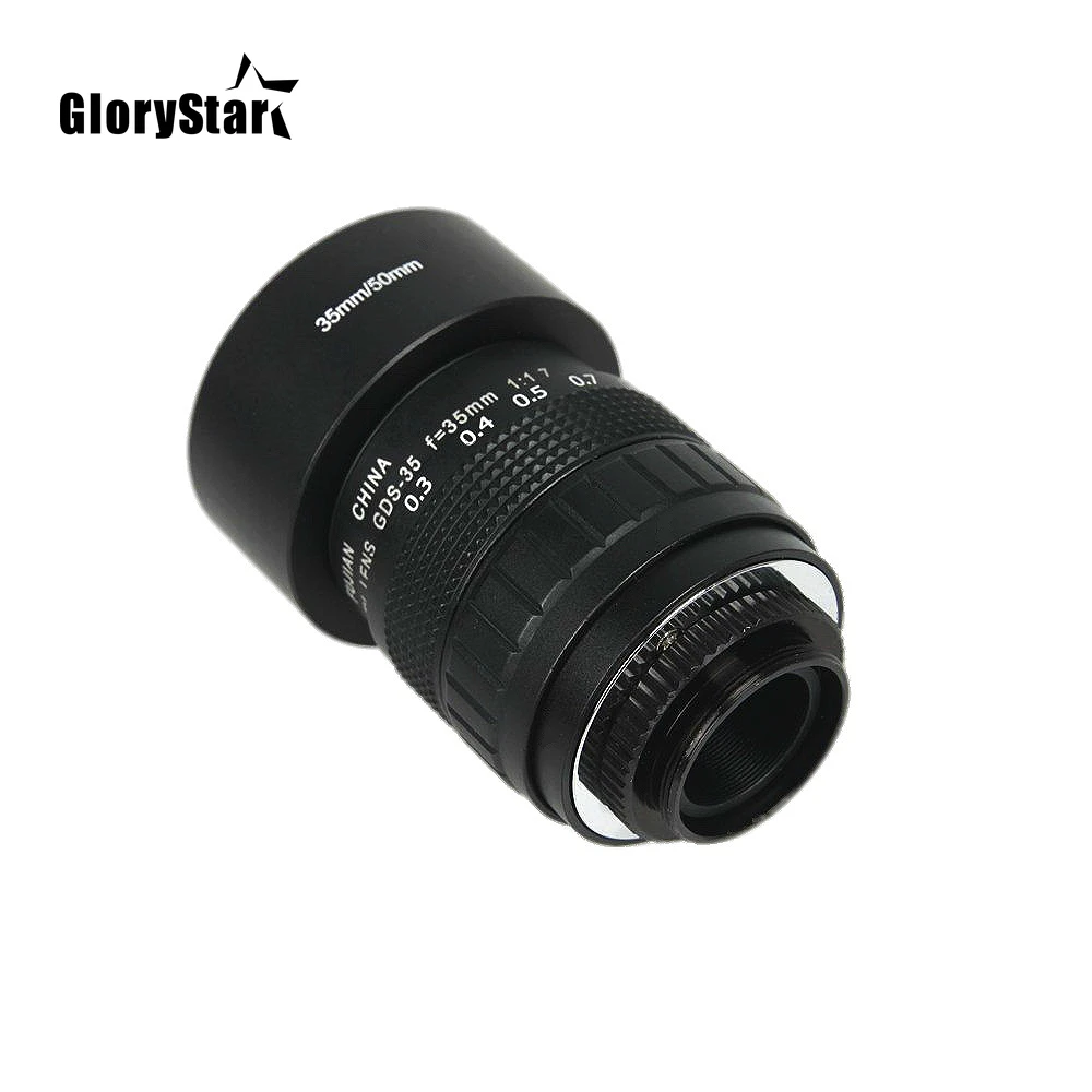 35mm F1.7 CCTV 영화 렌즈 + C-M4/3 마운트 링 + 렌즈 후드 + 매크로 링 파나소닉 GF1 GF5 GF9 GF8 GF6 G3 G7 G1 G10 C-M43