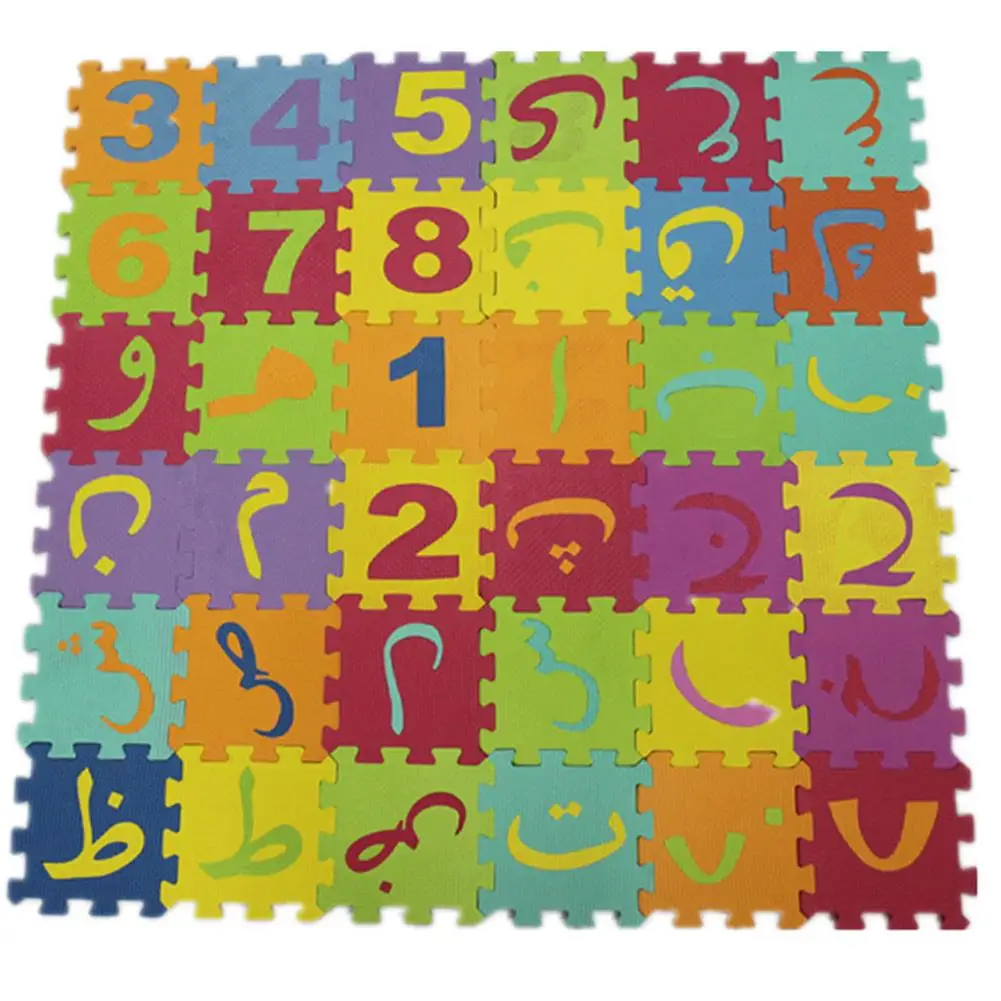 Thickened Children Ground Mat Tatami Floor Pad Creeping Sponge Pad for Kids and Babies Jigsaw Puzzle with Arabic Number Pattern