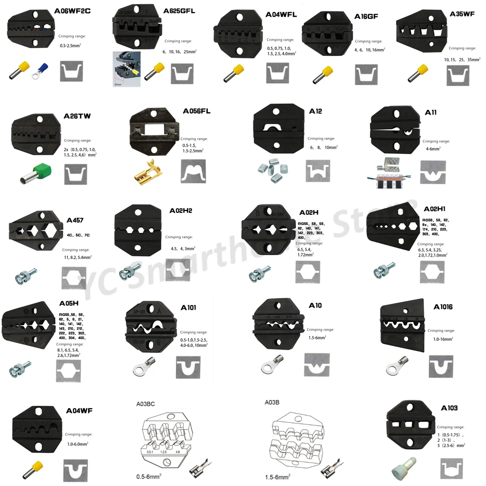 hhs crimpagem alicadores mandibulas isoladas terminais tubulares plug spring terminais dupont bare 1pc 01