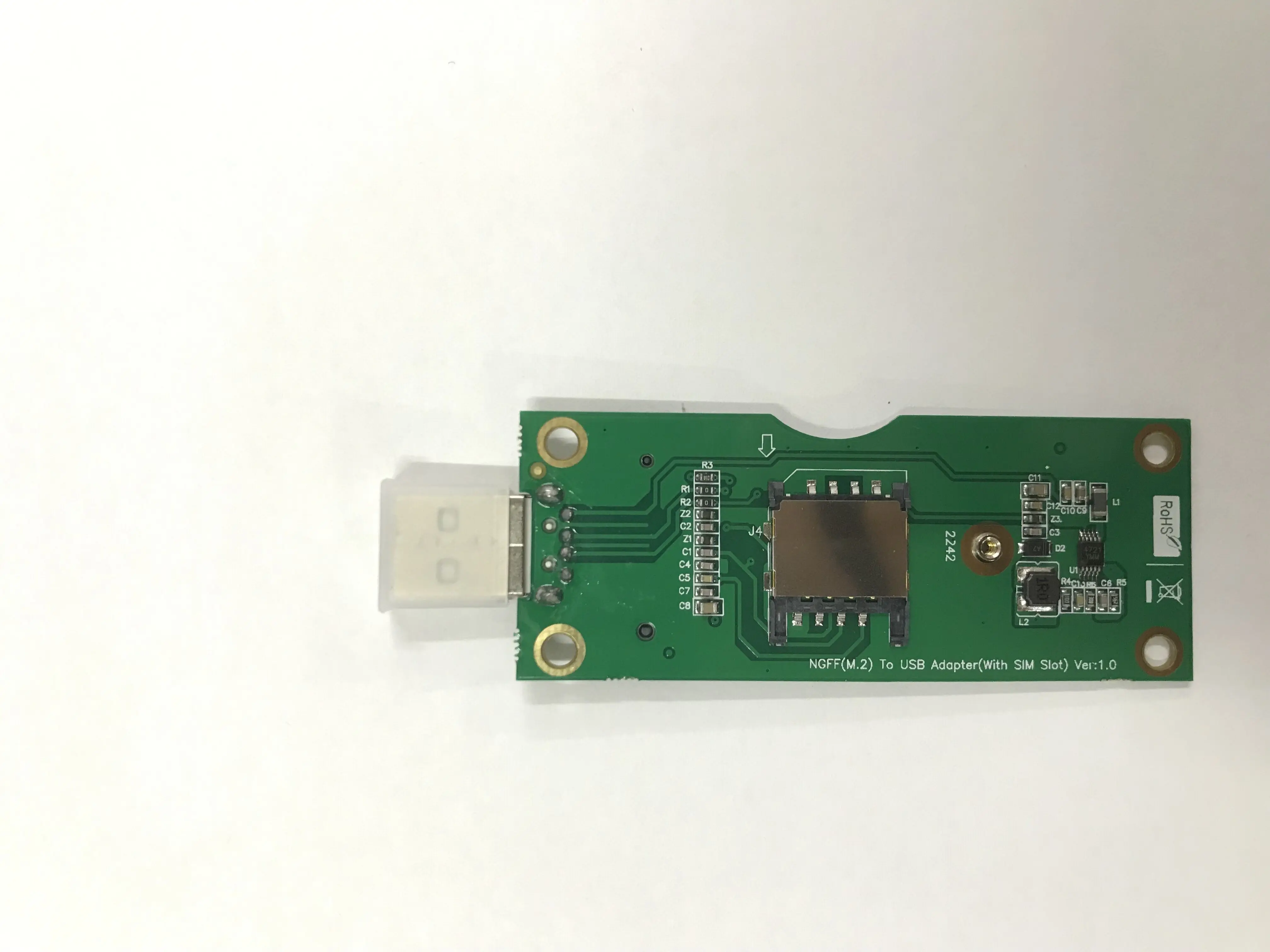 5G Module Development Board Key-B USB to NGFF Development Board with SIM Slot M.2 Development Board