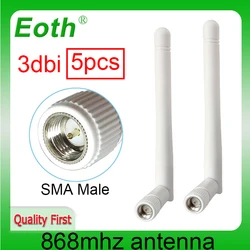 EOTH 5 stücke 868mhz antenne 3dbi sma männlichen 915mhz lora antene pbx iot modul lorawan signal empfänger antena high gain