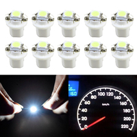 10PCS Car LED Light T5 B8.5D 509T B8.5 1SMD LED Dashboard Bulb Instrument Lights White Blue Red Green Yellow Lamp Wholesale