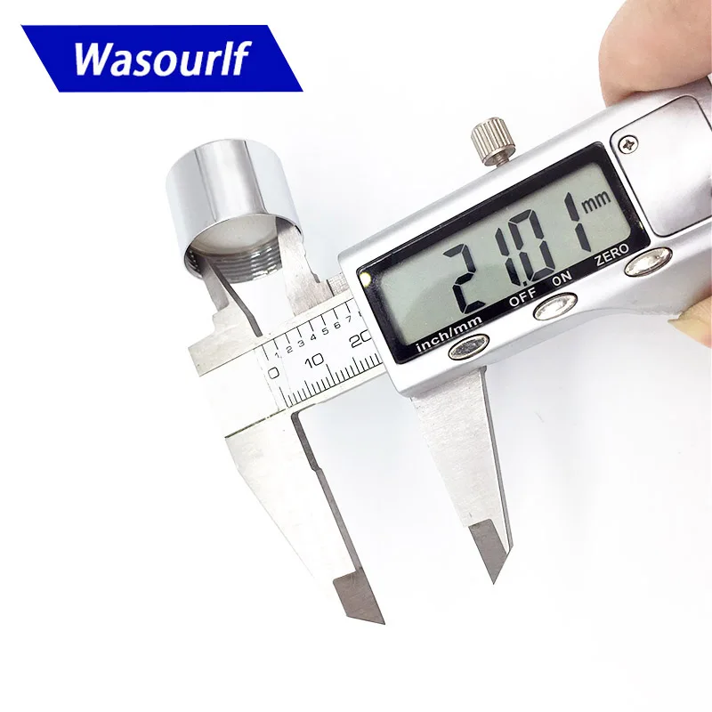 WASOURLF 12 M22 * 1 22Mm Nữ Ren Vòi Nước Máy Sục Khí Phụ Kiện Vòi Nước Bong Bóng Thép Không Gỉ 304 Lõi Đồng vỏ Sỉ