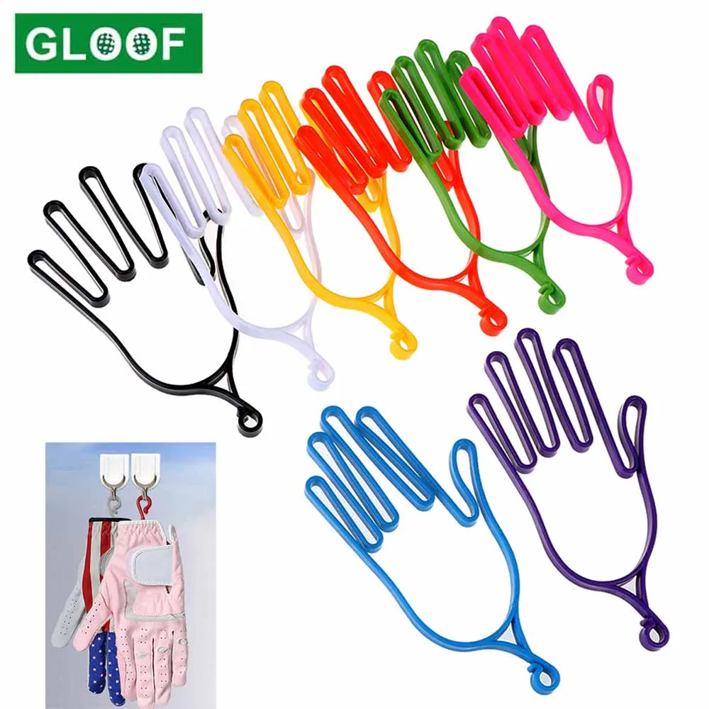 2Pcs Golf Gloves Stretcher Durable Outdoor Sport Gloves Holder Keeper Hanger Dryer Shaper Tool Accessories