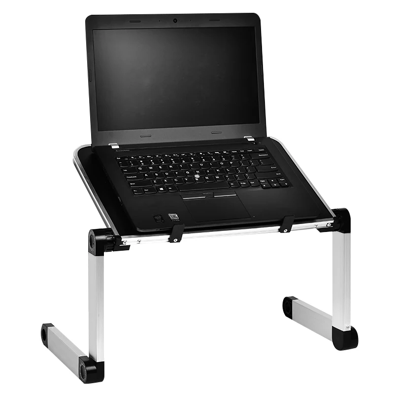 Aluminum Alloy Laptop Portable Foldable Adjustable Laptop Desk Computer Table Stand Tray Notebook Lap PC Folding Desk Table