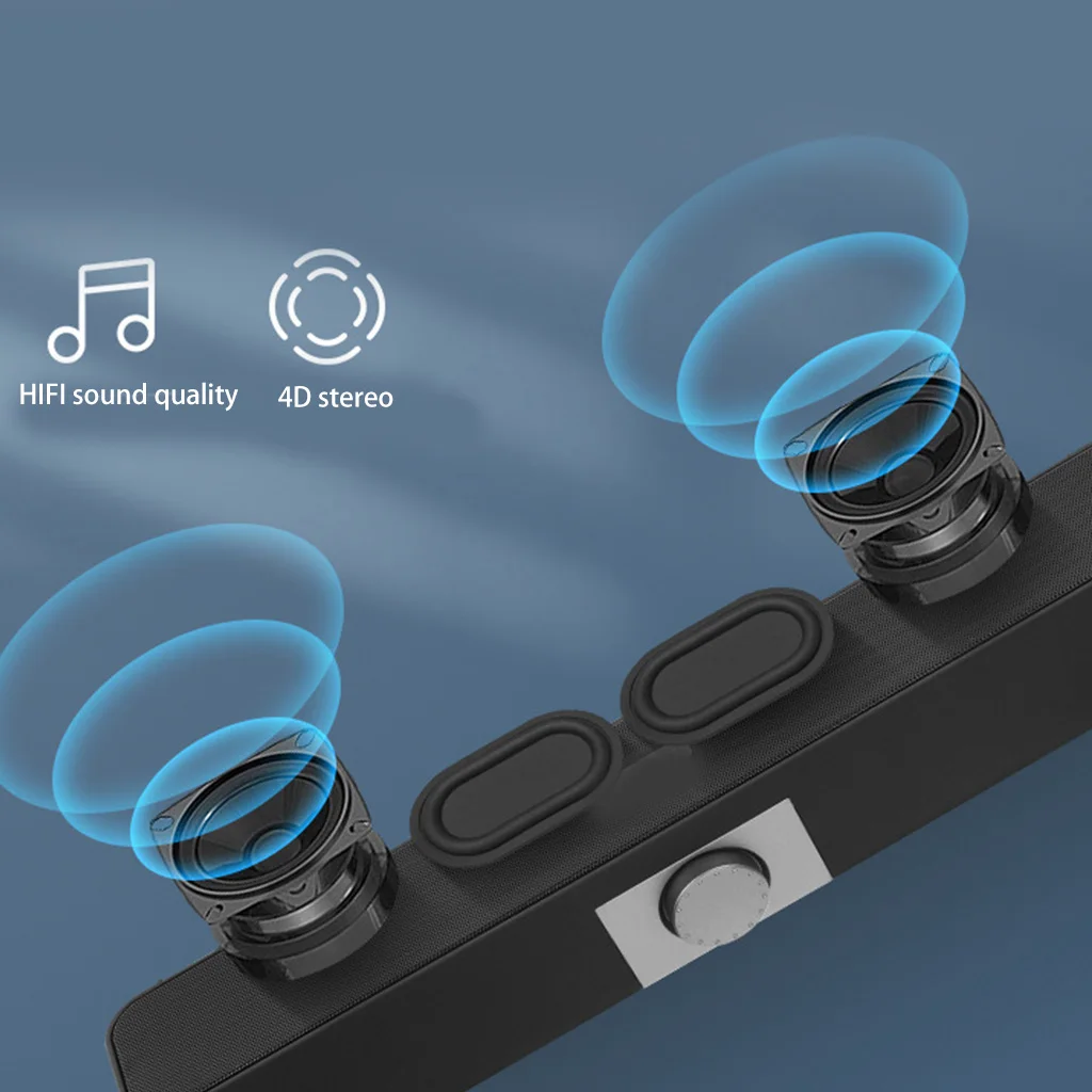 Bluetooth-совместимый/проводной динамик, звуковая панель с питанием от USB, динамик для домашнего кинотеатра, s-музыка, саундтрек, процветающий бас, звук