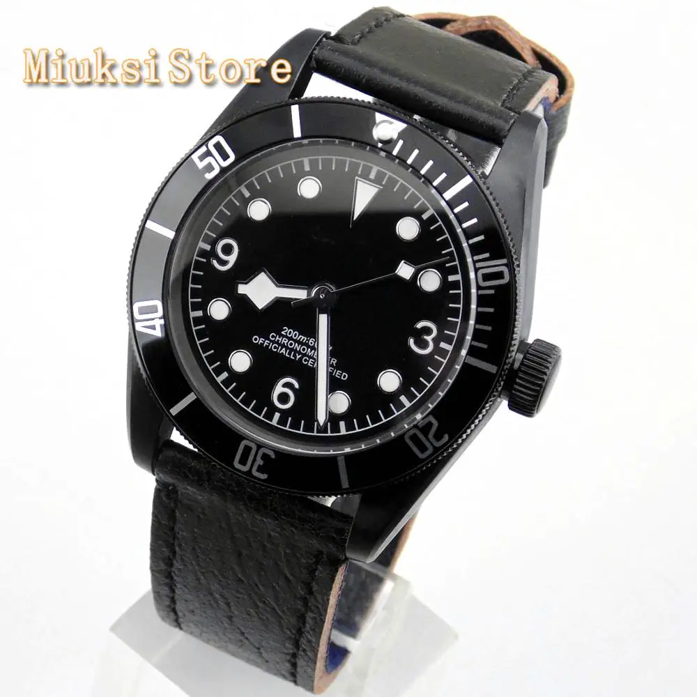 

Fashion top brand CORGEUT mens waterproof watch 41mm sapphire crystal sterile dial Seagull movement mechanical business watch