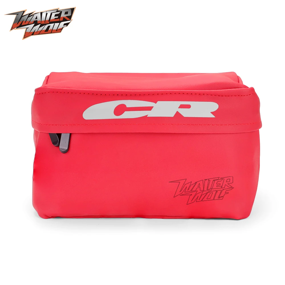 For HONDA CR Rear Seat Fender Pack Tool Bag Universal Motorcycle Off-Road Tools Packaging Storage CR80R 85R 125R 250R 500R LOGO