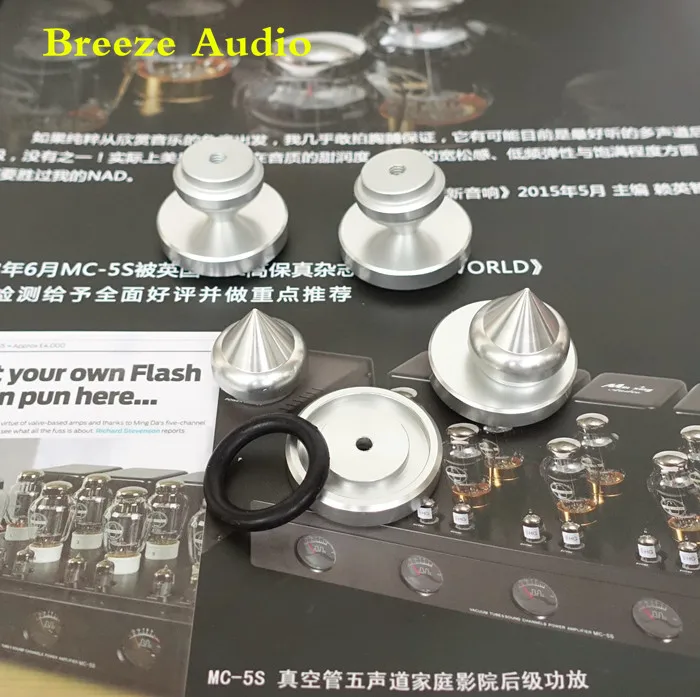 KYYSLB-Anillo de goma para amplificador, accesorio de 24MM y 32MM de altura, amortiguador de altavoz de aleación de aluminio, amortiguador de uñas